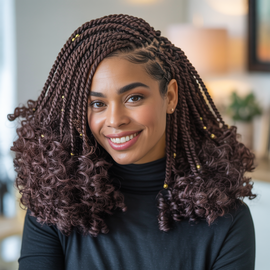 Crochet Braids with Curly Hair