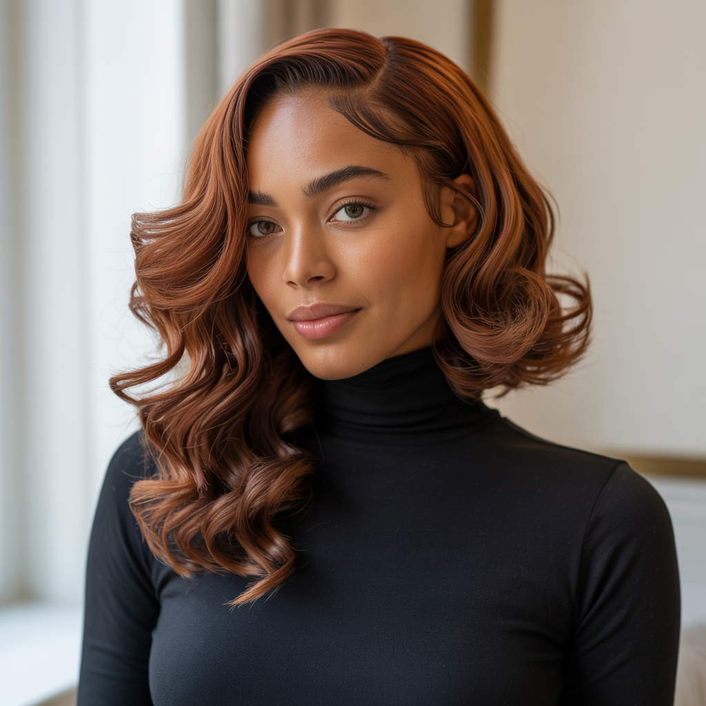 Side-Swept Crochet Waves