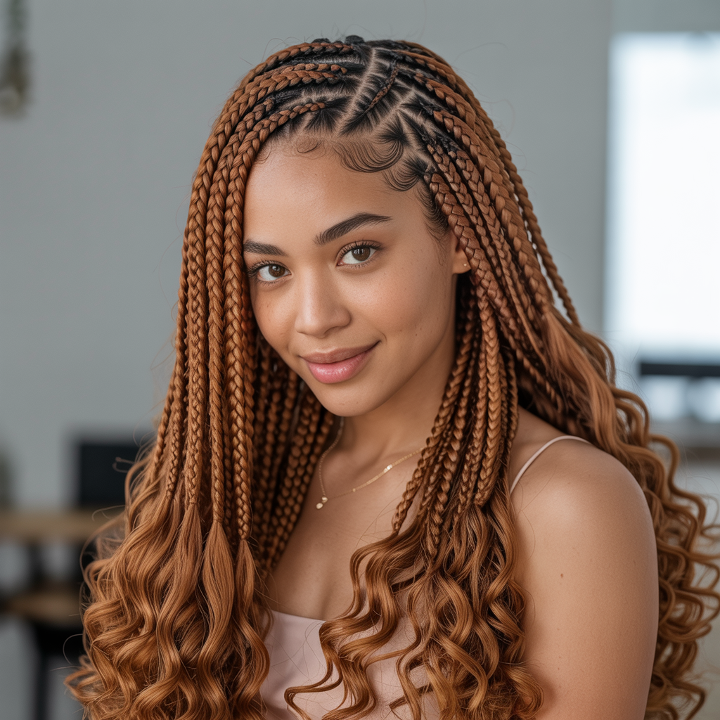 Dutch Braids with Extensions