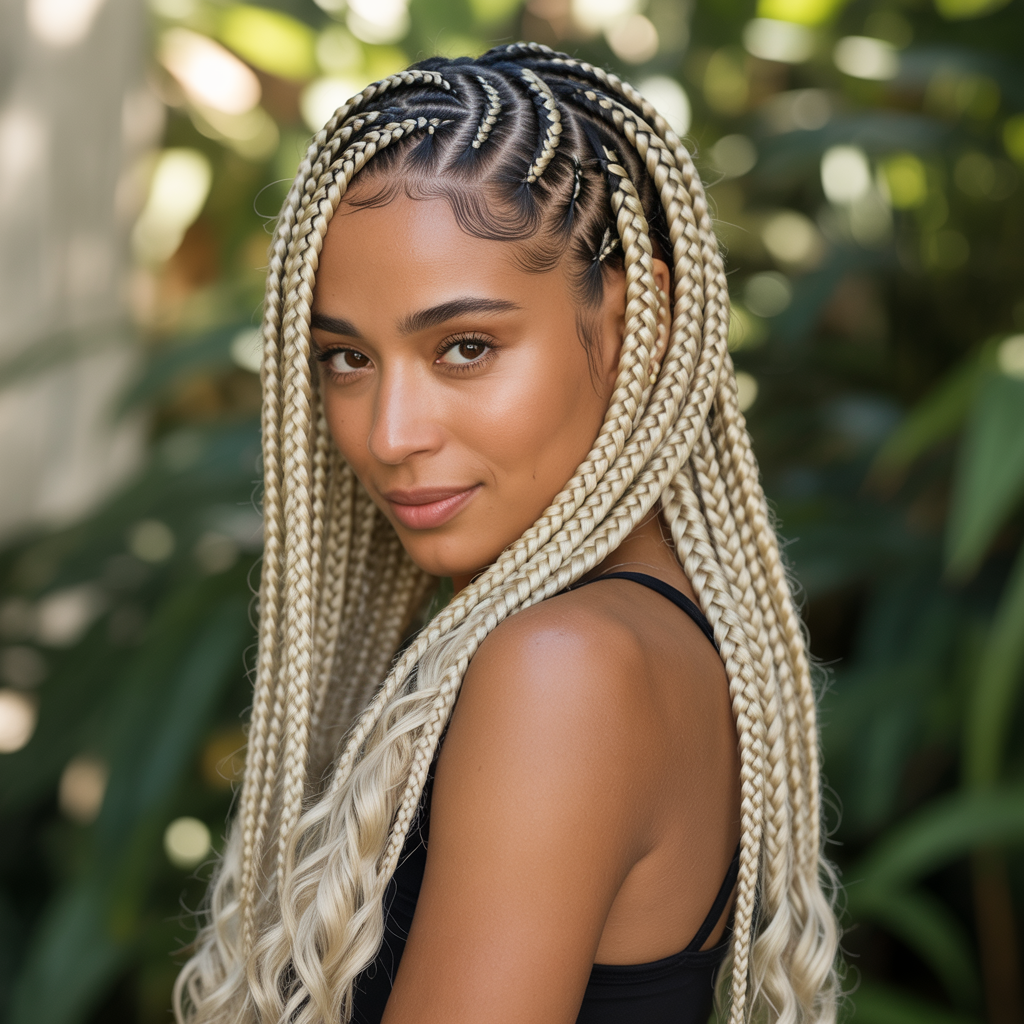 Zigzag Cornrow Braids