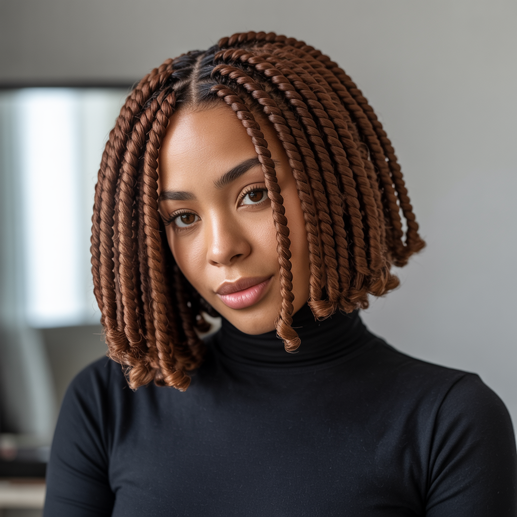 Crochet Braids with Bob Cut