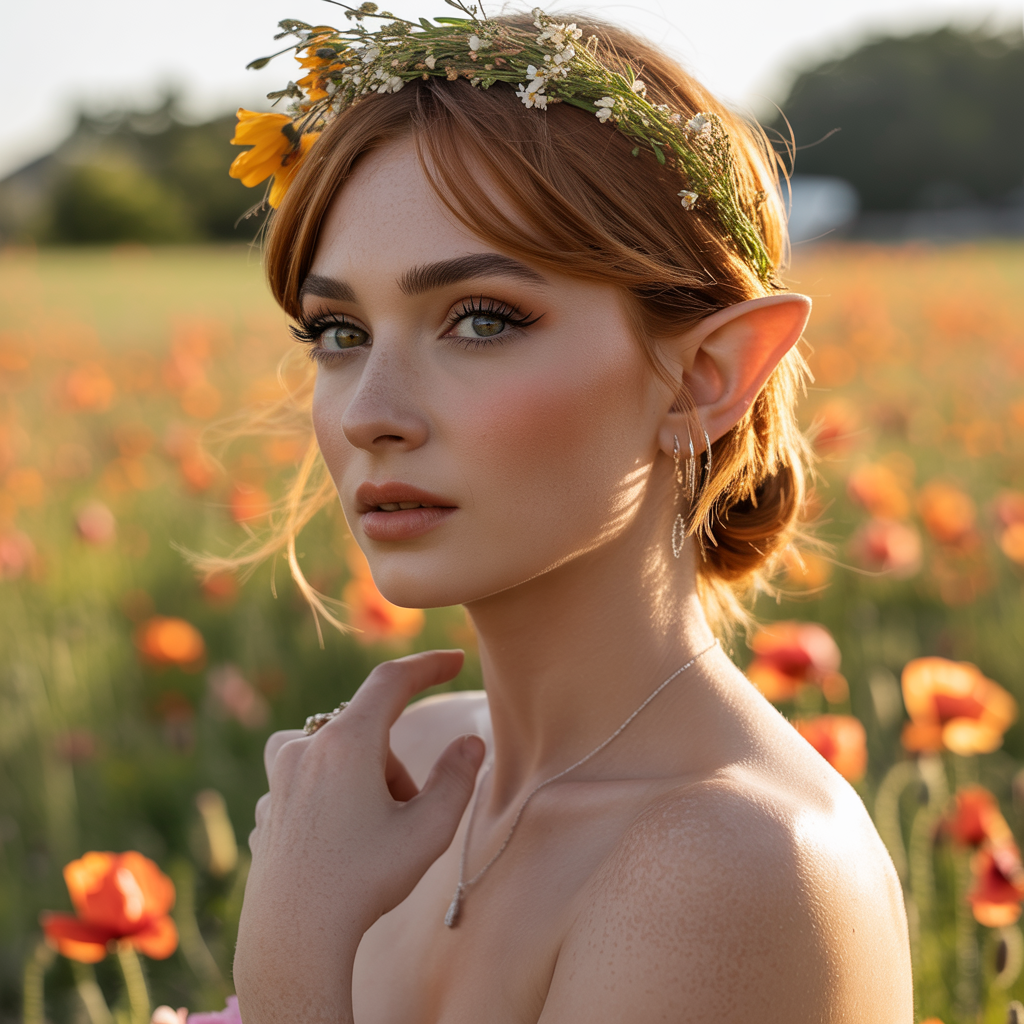 Ginger Brown Pixie with Defined Edges