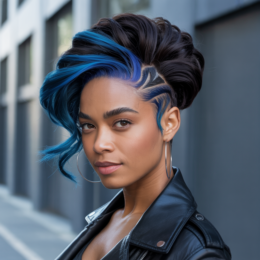  Twisted Mohawk with Pompadour