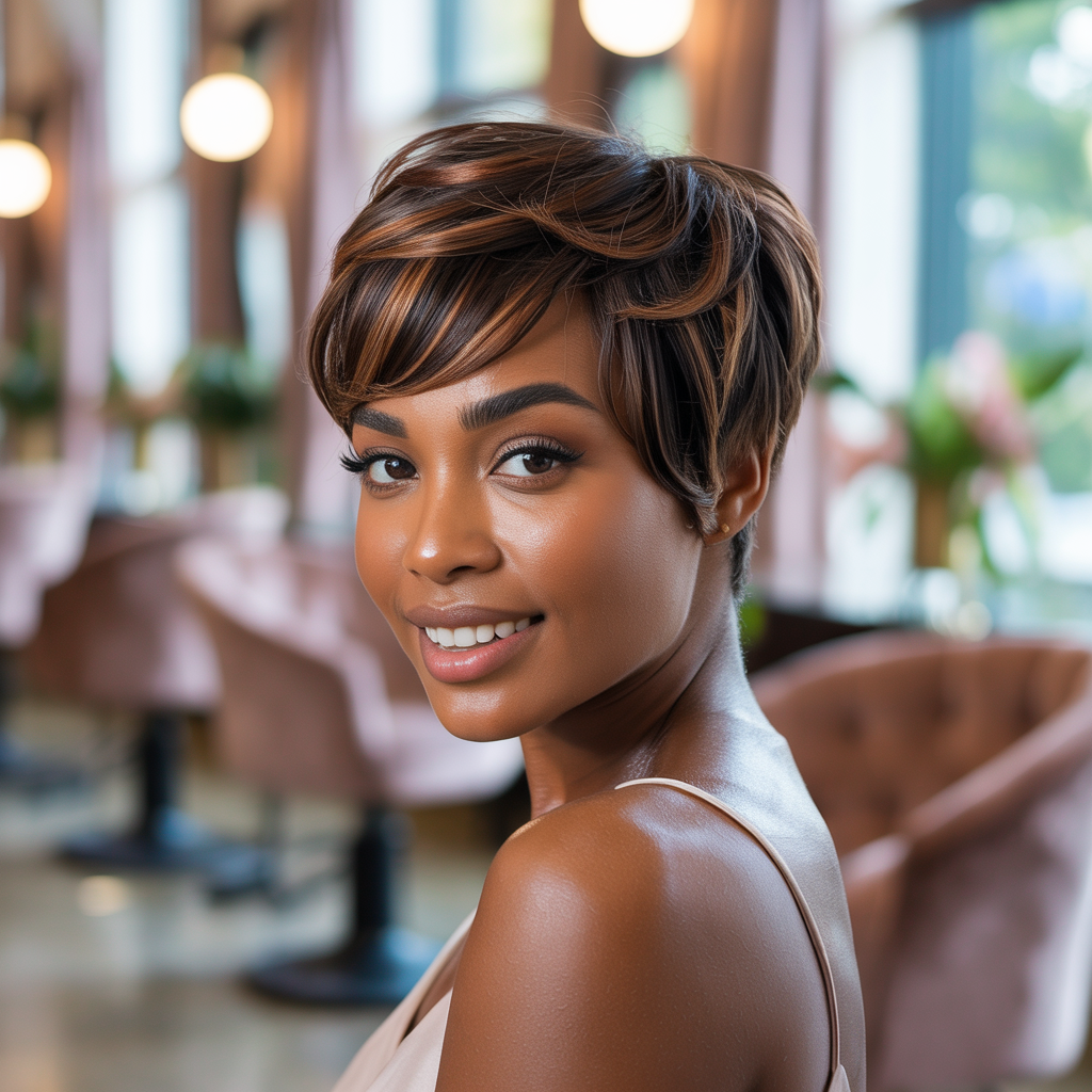 Maintaining Your Pixie with Brown Highlights: Care and Longevity