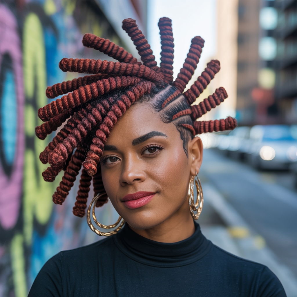 Crochet Mohawk with Kinky Hair