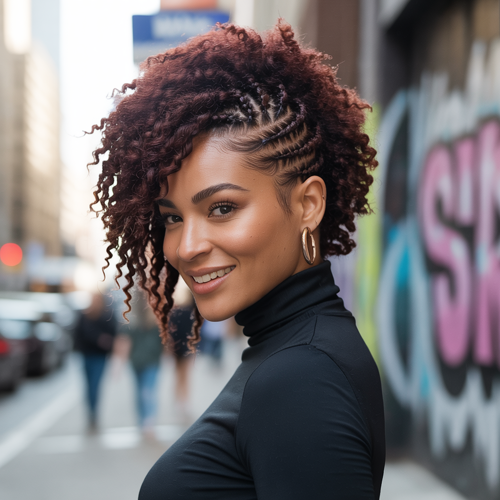 Faux Hawk with Marley Hair