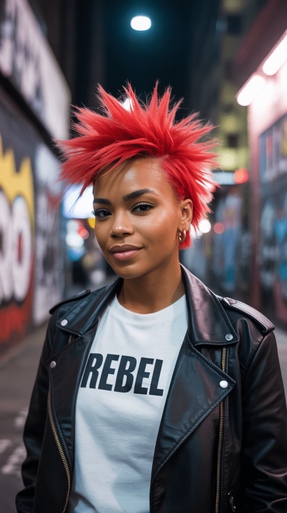  Bold Red Mohawk