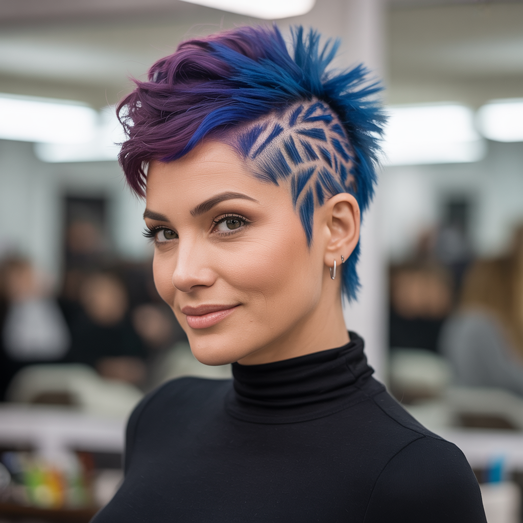  Mohawk with Side Patterns