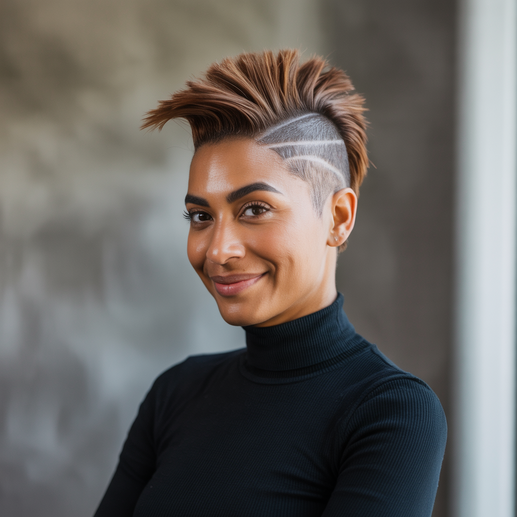 Tapered Mohawk Cut
