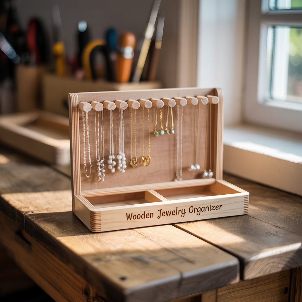 Wooden Jewelry Organizer