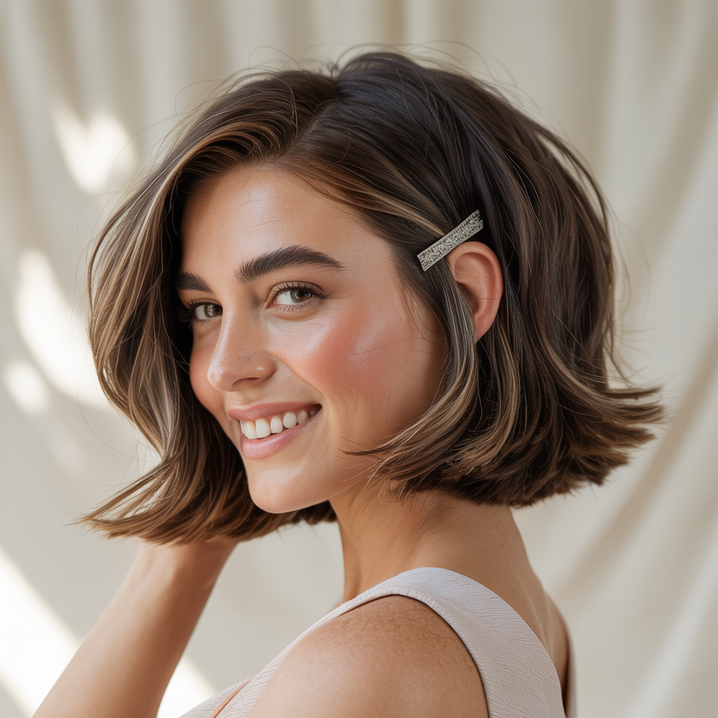 Classic Mid-Length Choppy Bob