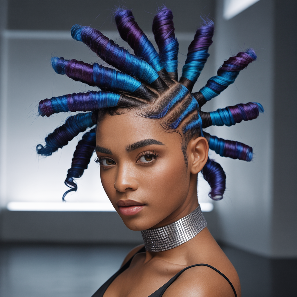 Spiral Twisted Mohawk