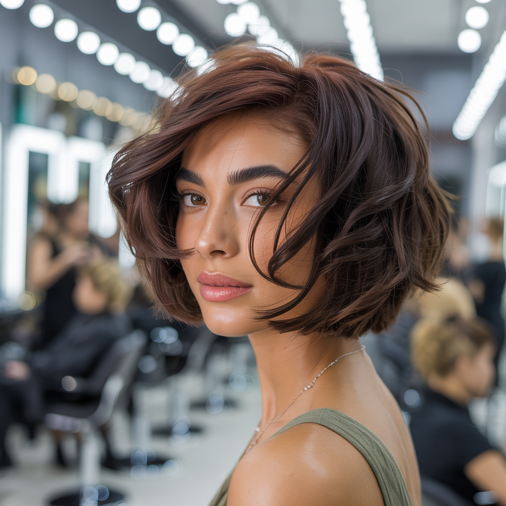 Flipped-Out Choppy Bob