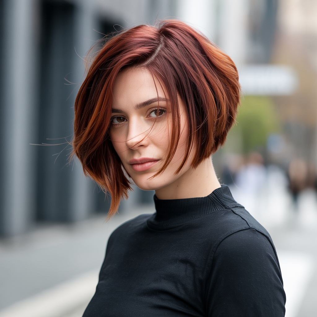 Asymmetrical Bob: Bold and Modern Edge