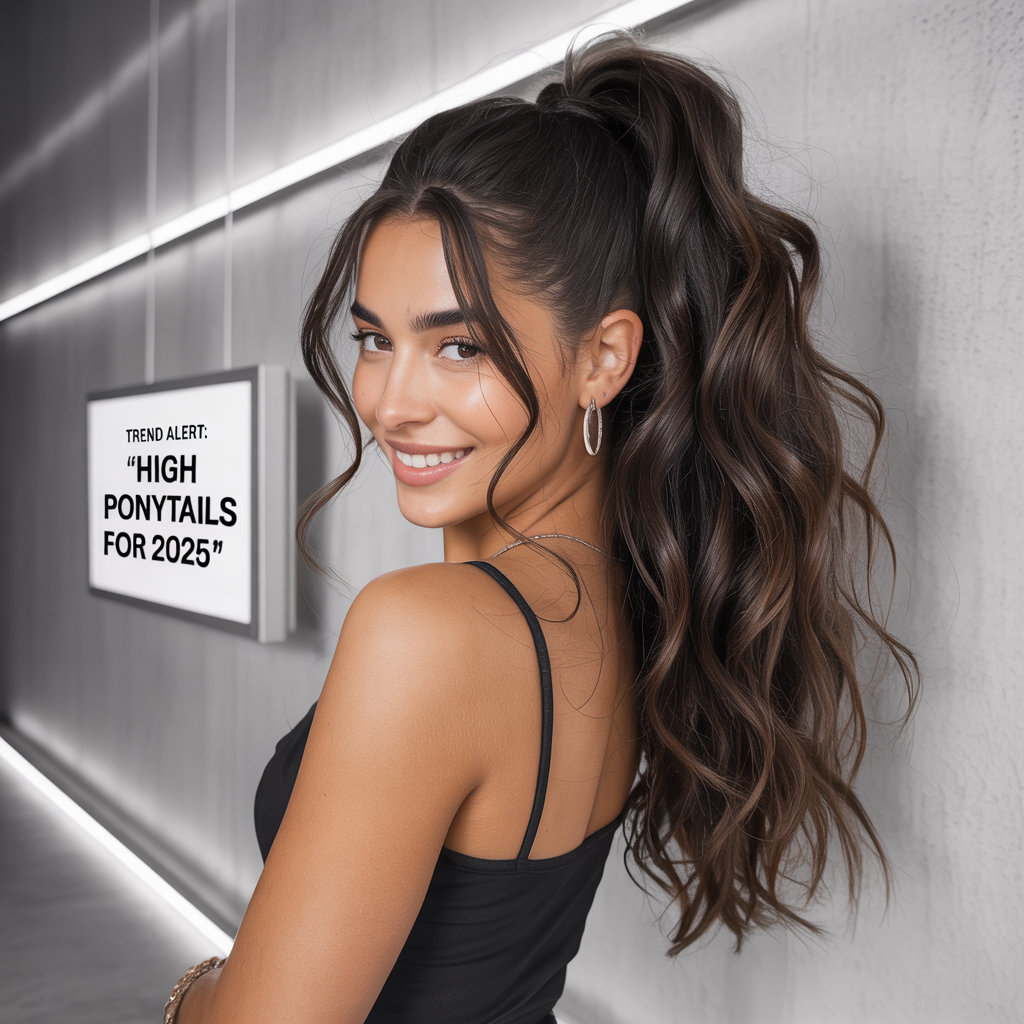  High Ponytails with Volume