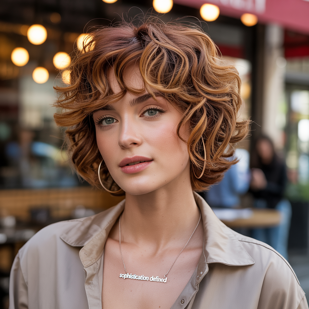 Curly Short Butterfly with Defined Layers