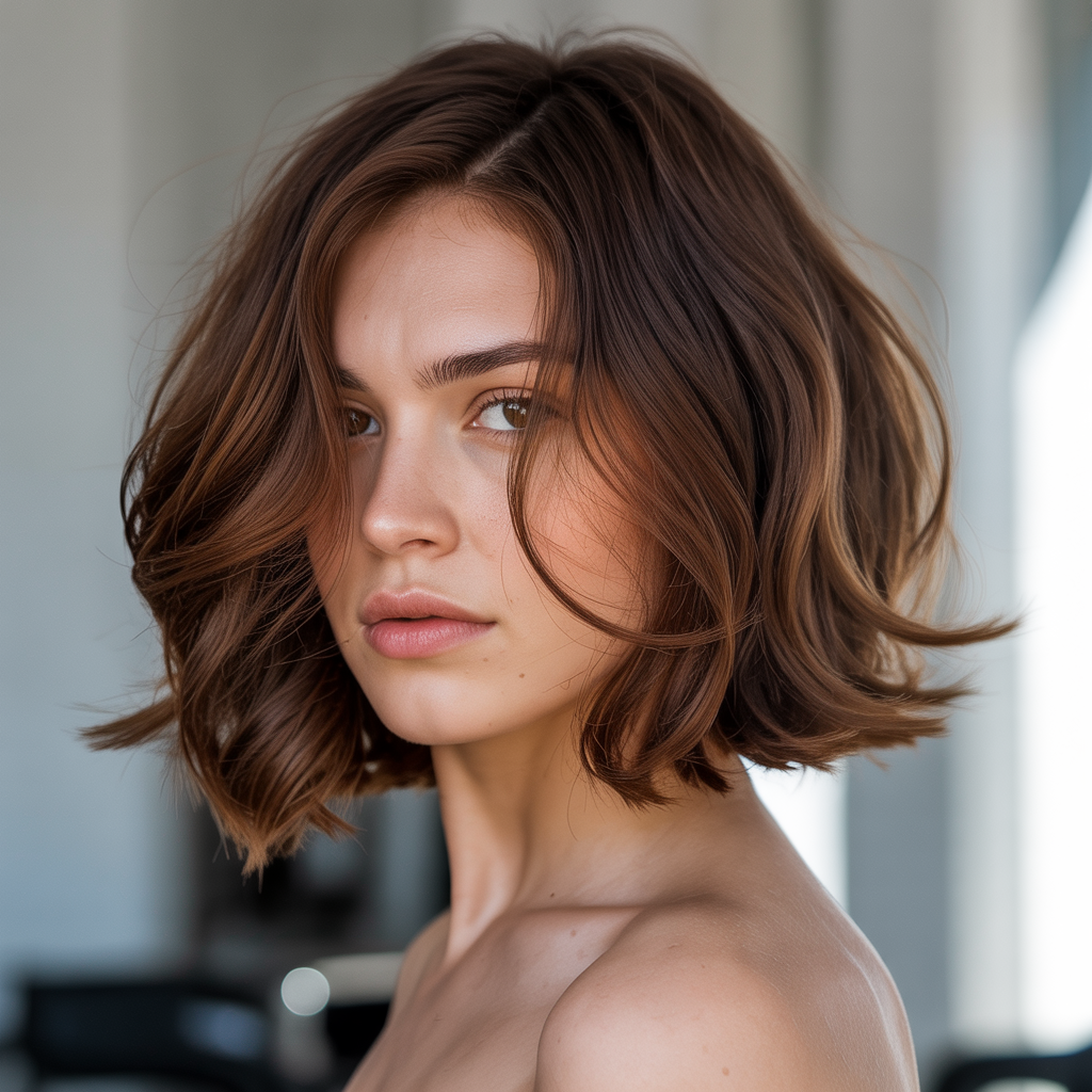 Layered Bob with Hidden Undercut