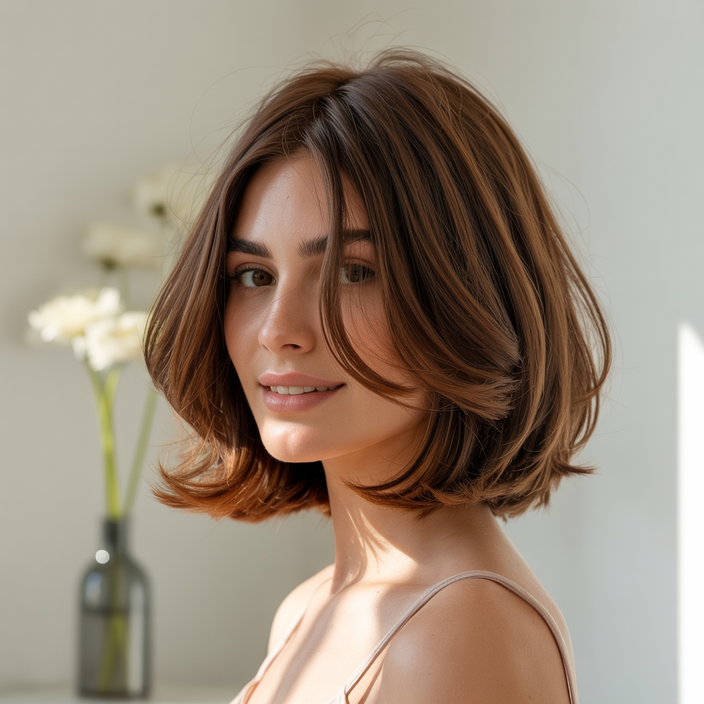 Layered Bob with Airy Top