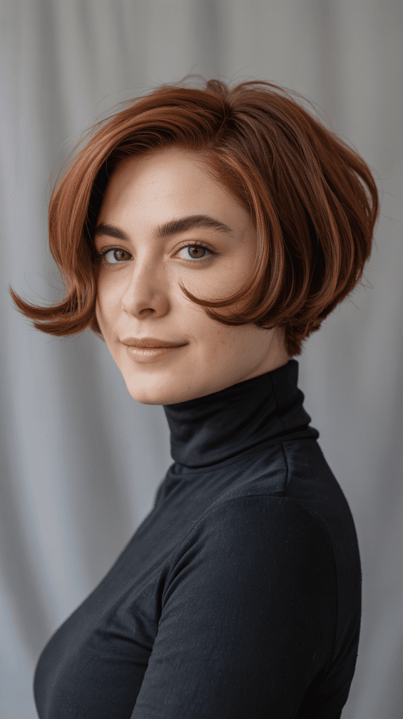 Short Butterfly Cut for Round Faces