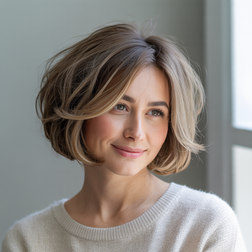 The Classic Choppy Chin-Length Bob