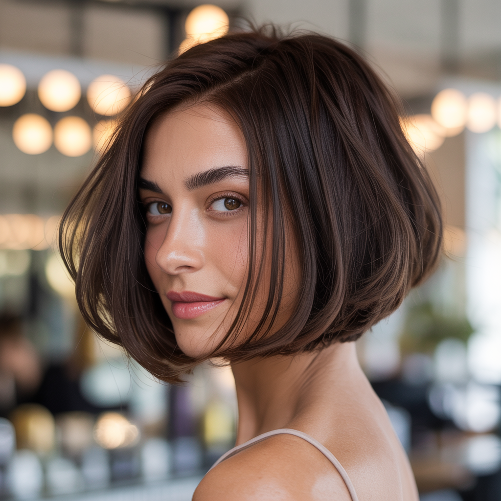 Sliced Choppy Bob for Sleek Movement