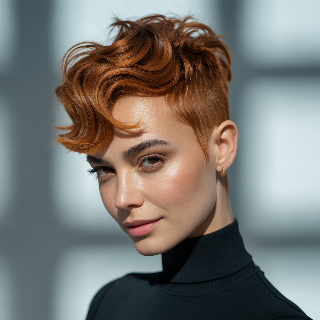 Super Short Wavy Butterfly Crop