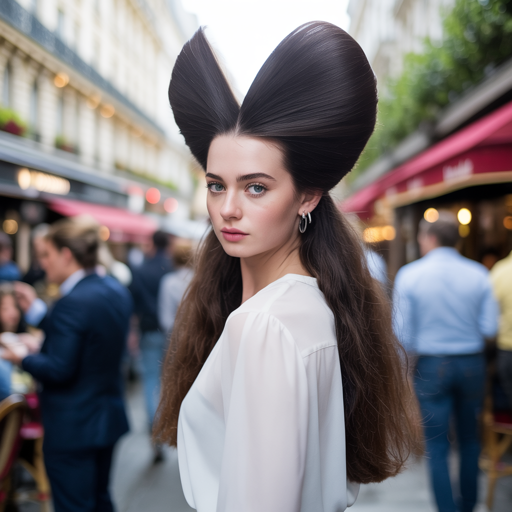 Long Butterfly Cut with V-Shape Back