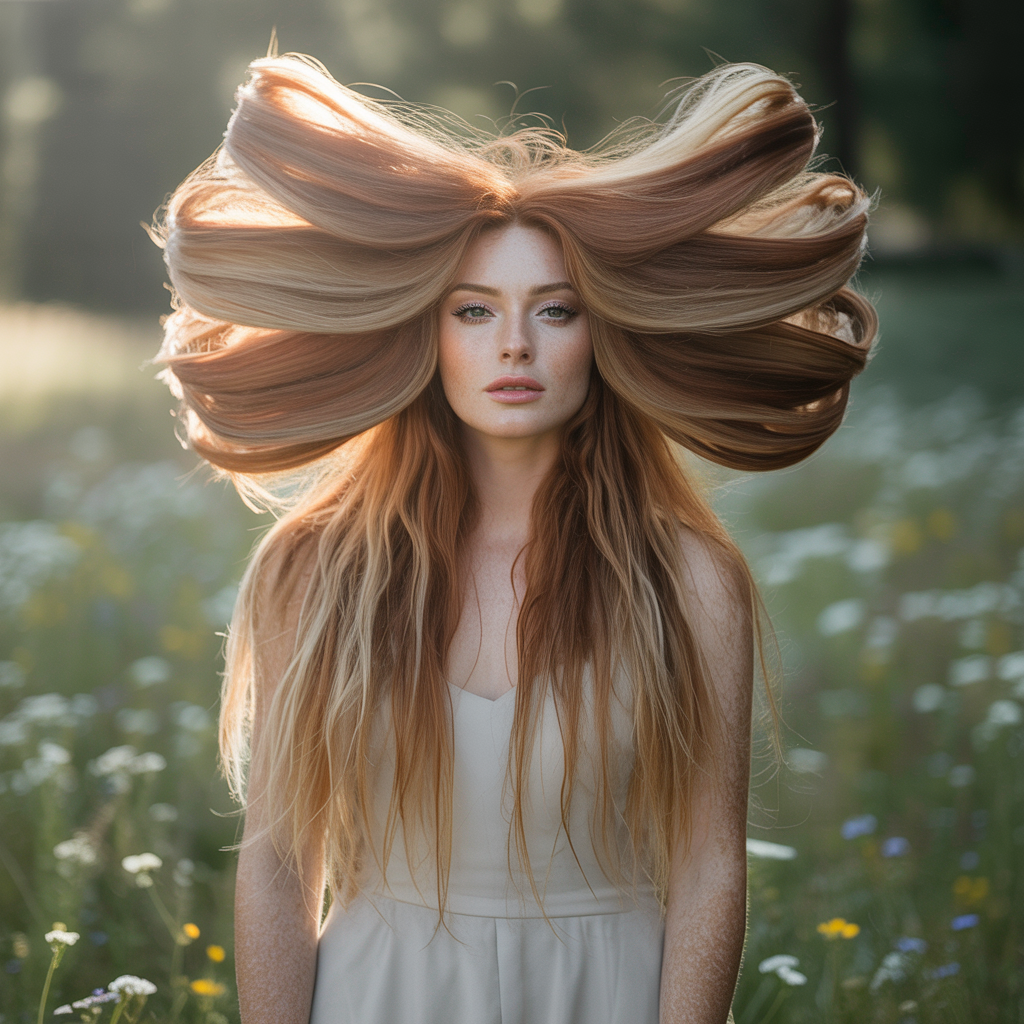 Voluminous Butterfly with Exaggerated Face-Framing Layers