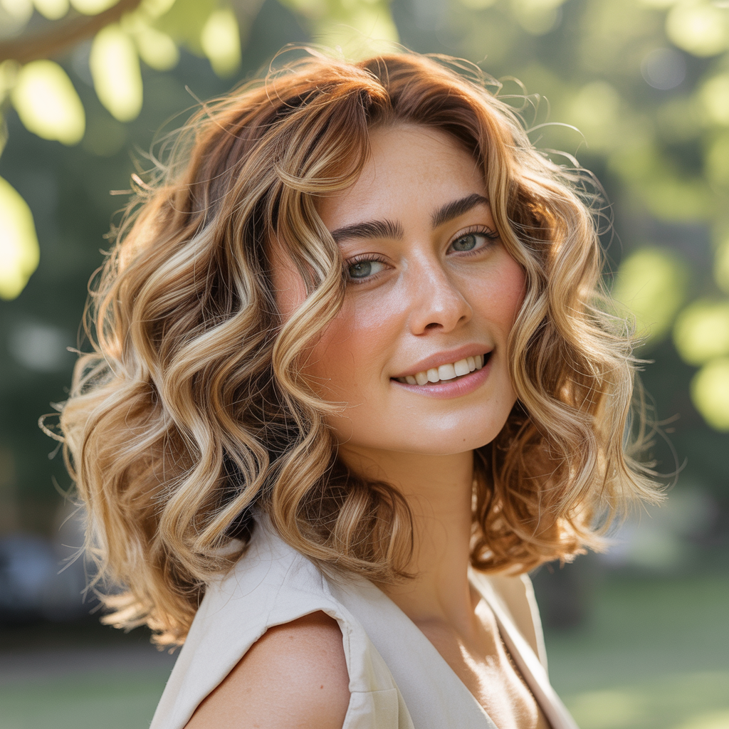 Curly Butterfly with a Tousled, Lived-in Finish