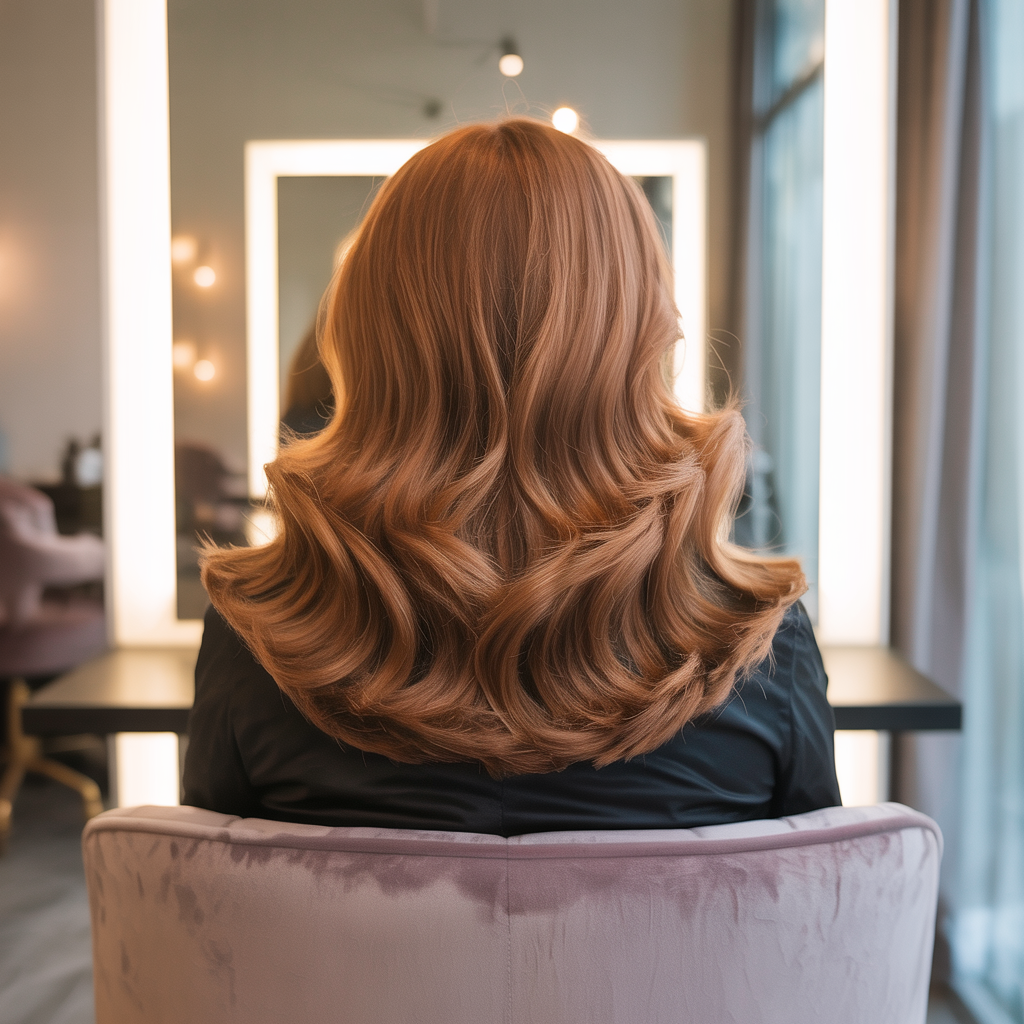 Voluminous Butterfly with a Bouncy "V" Shape at the Back