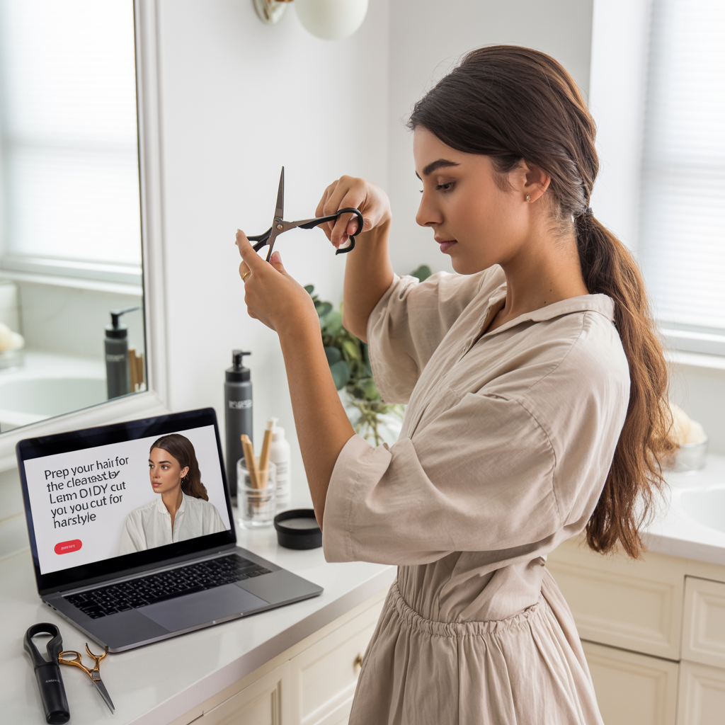  Prep Your Hair for the Cleanest DIY Cut