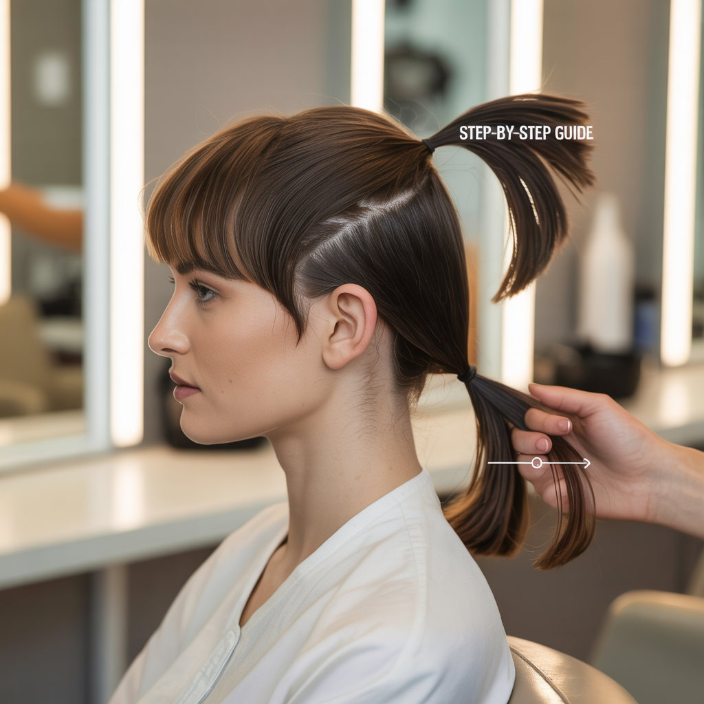 Creating the Two Key Ponytails for Layering