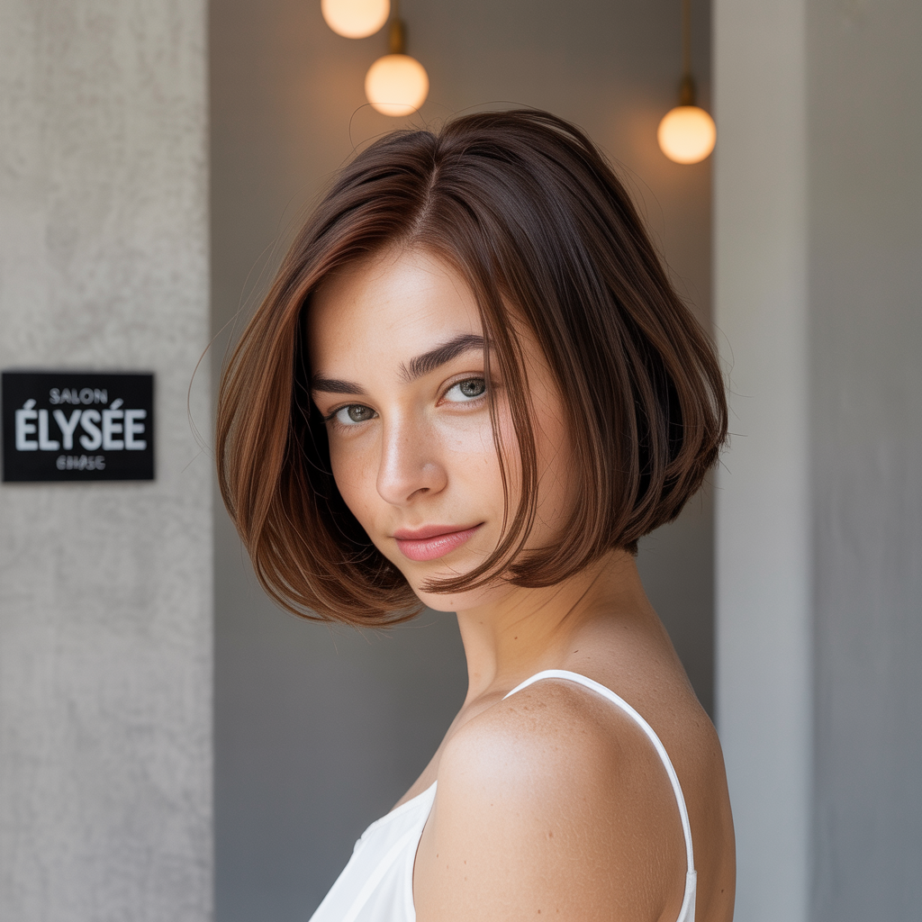 French Bob with Hidden Back Layers