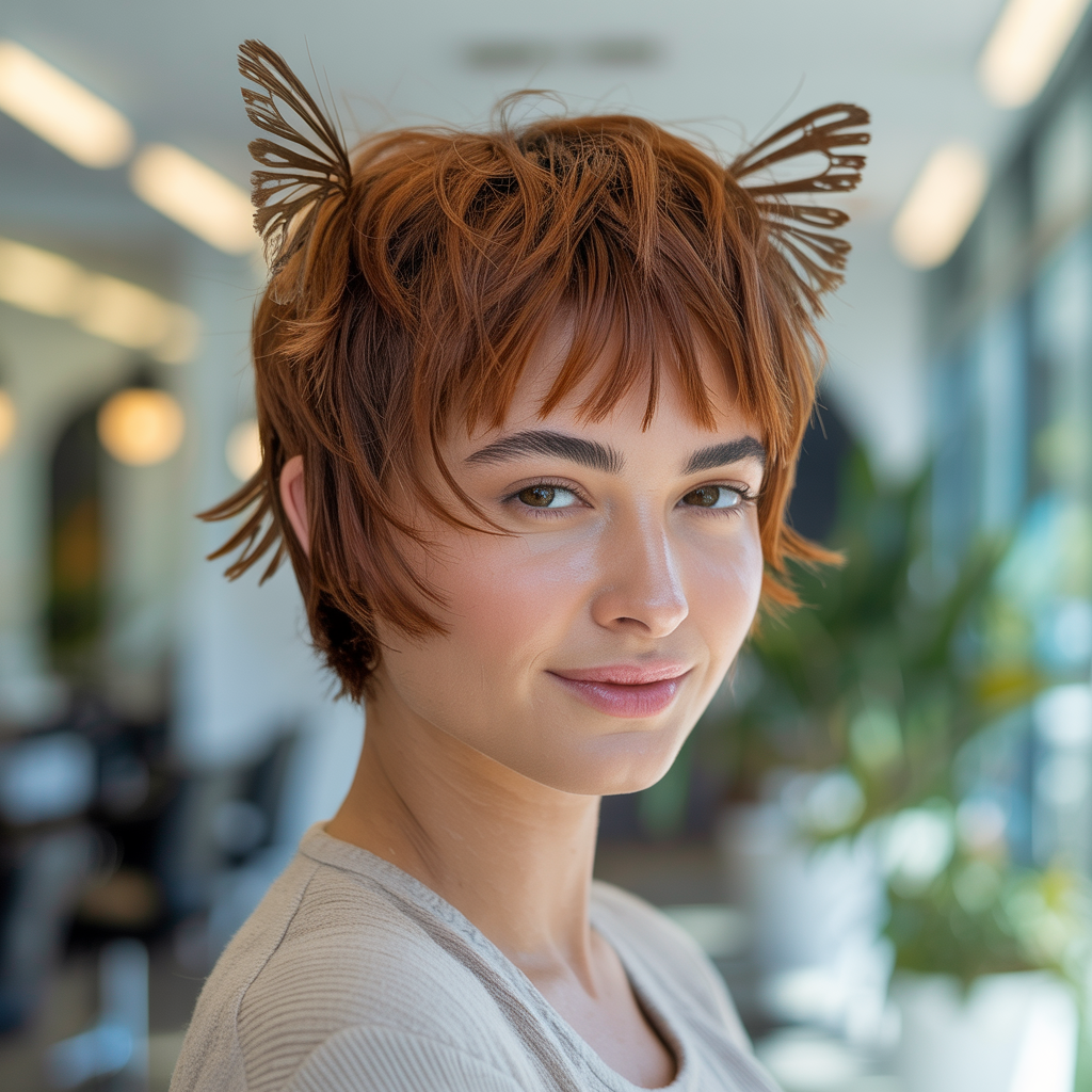 Short Shag with Butterfly Influence