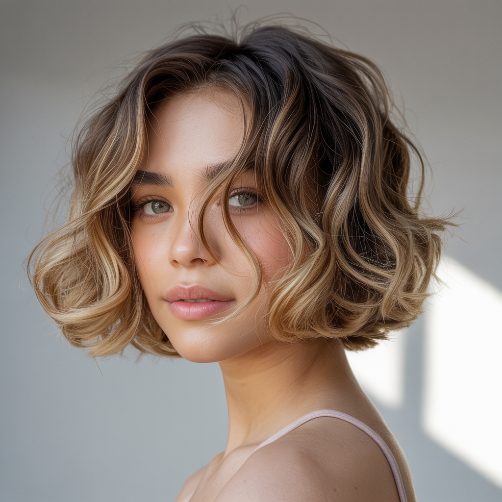Wavy Butterfly Cut (Enhancing Natural Texture)