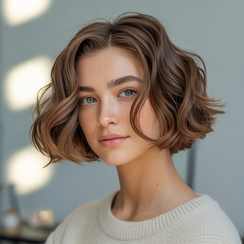  Embracing the Butterfly Cut for Short Wavy Hair