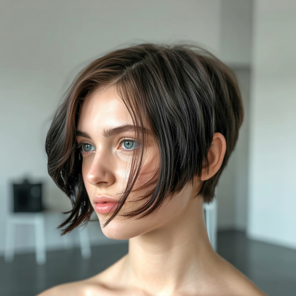 Asymmetrical Butterfly Short Cut