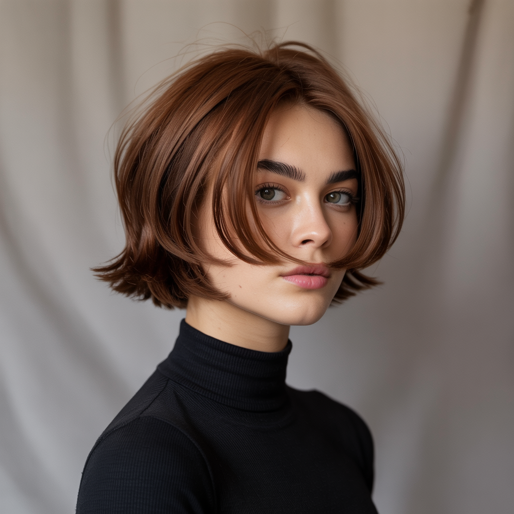 Short Butterfly Cut for Square Faces