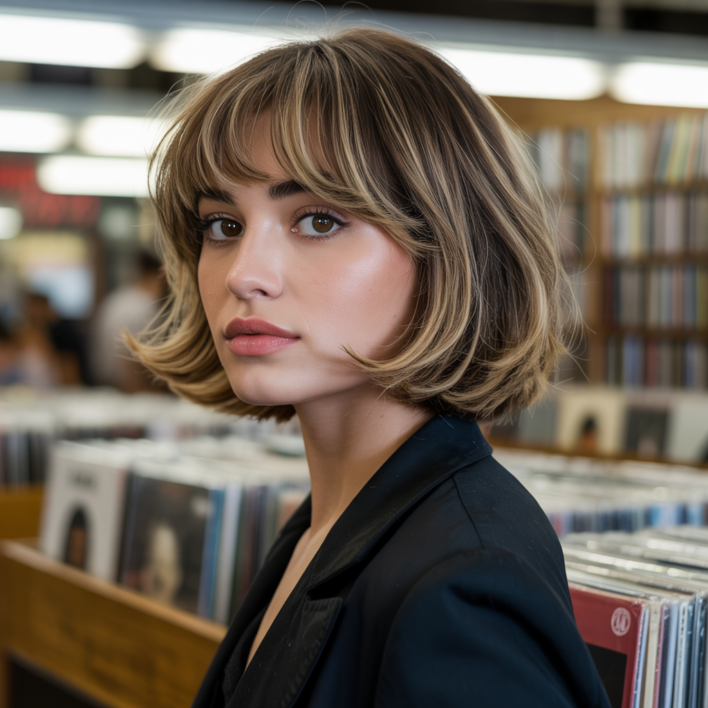 Medium Butterfly with Arch Bangs