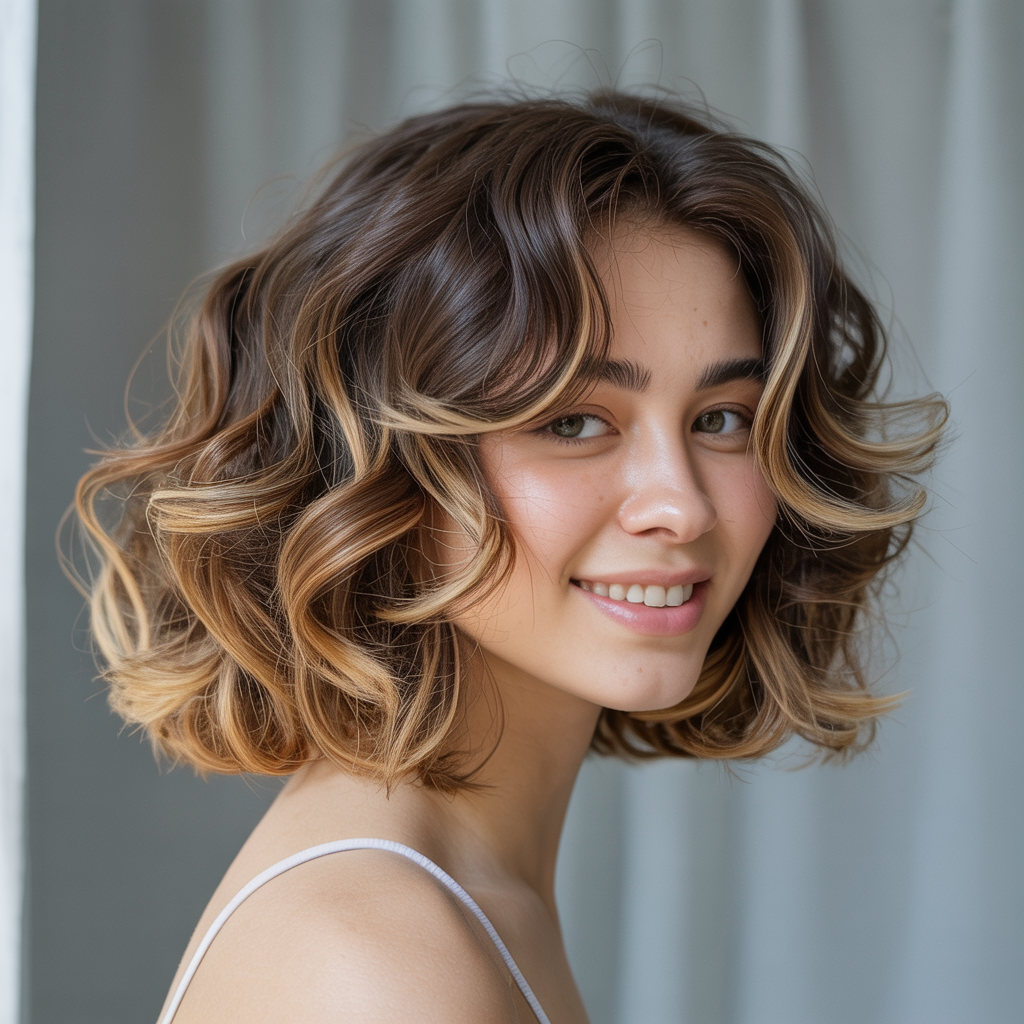 Voluminous Wavy Butterfly Cut