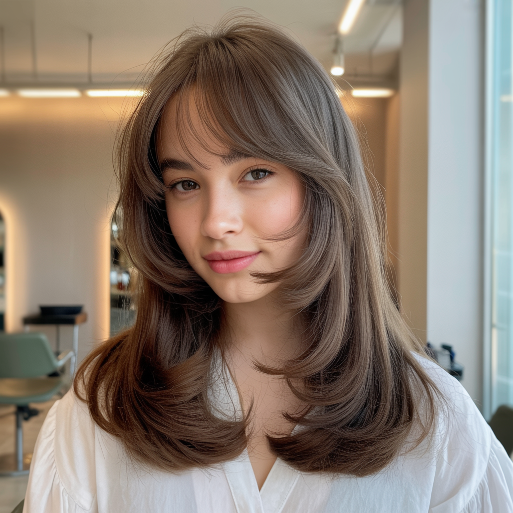 Clean Up Bangs or Create Face-Framing Sections