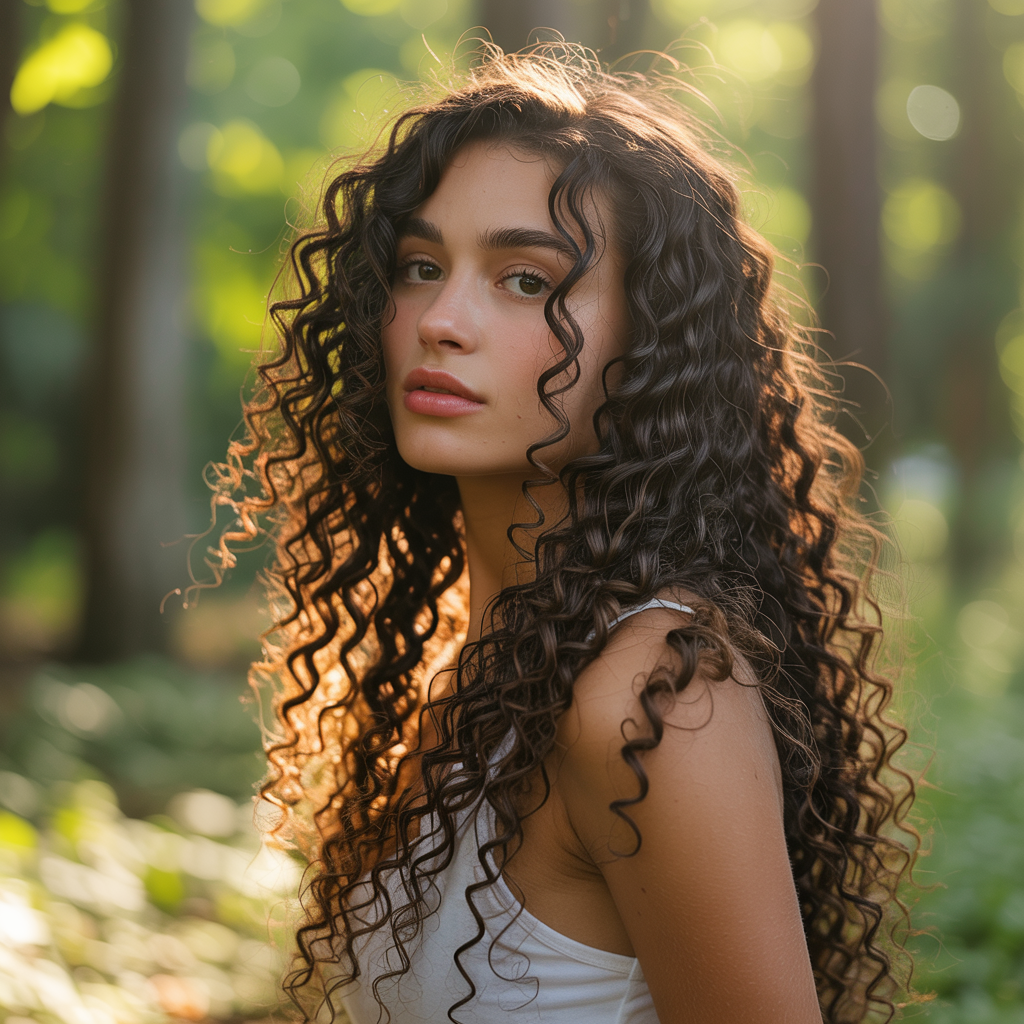 Curly Butterfly with Defined Ringlets