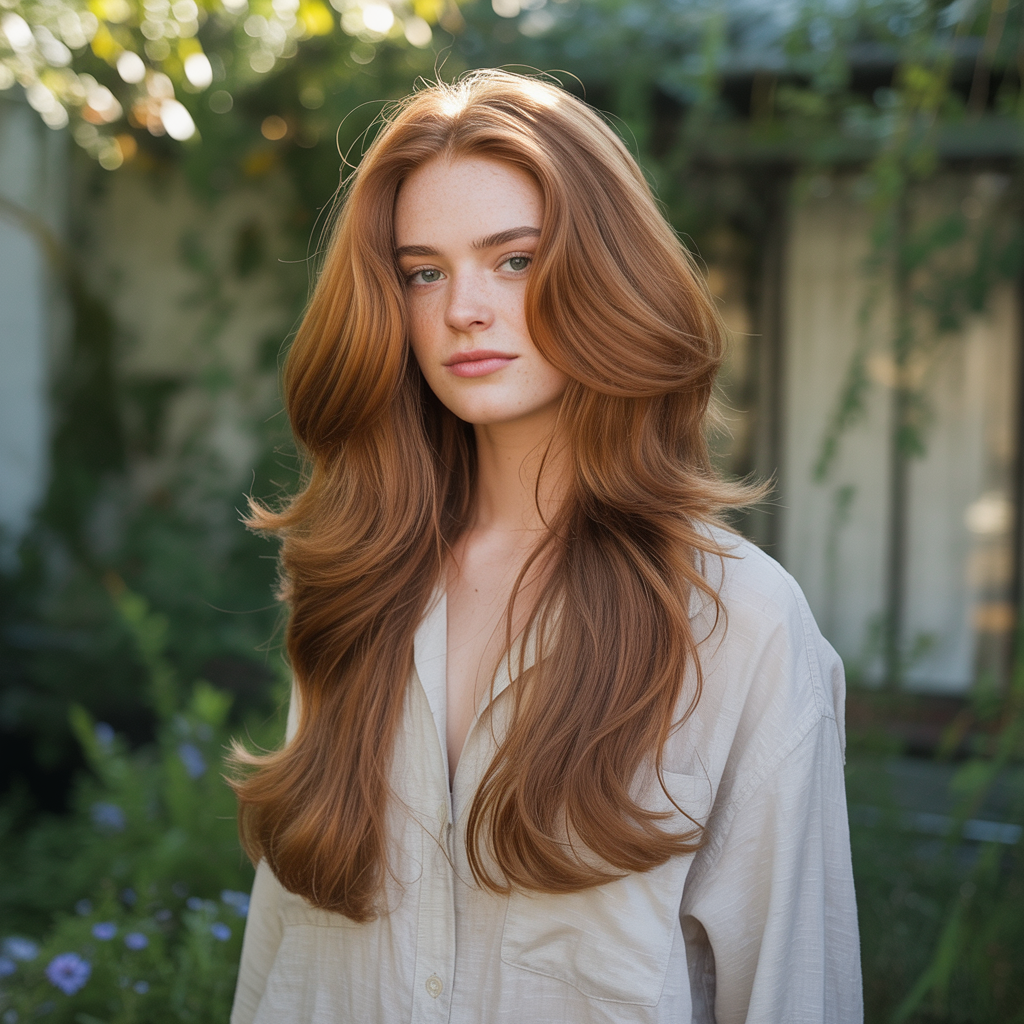  Long Butterfly Cut for Thick Hair