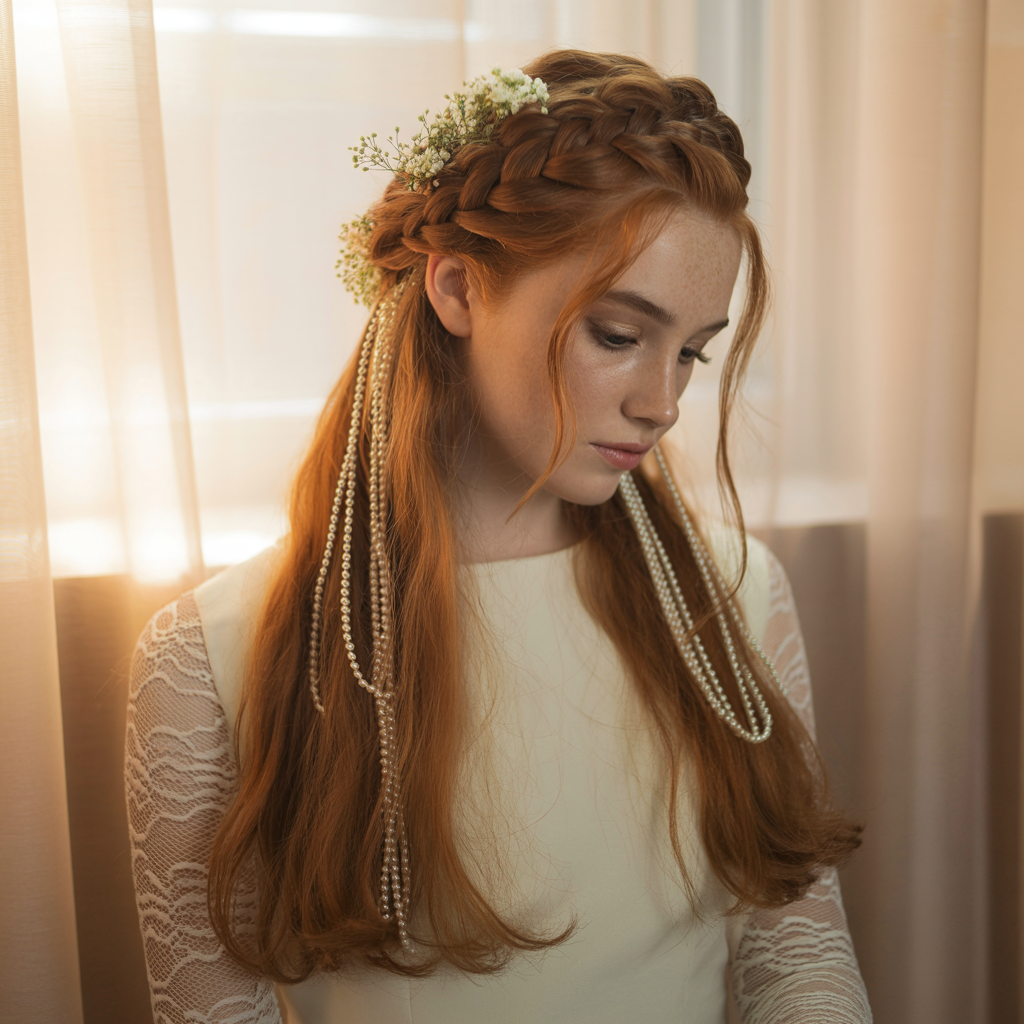 Waterfall Braid Updos: Ethereal and Flowing