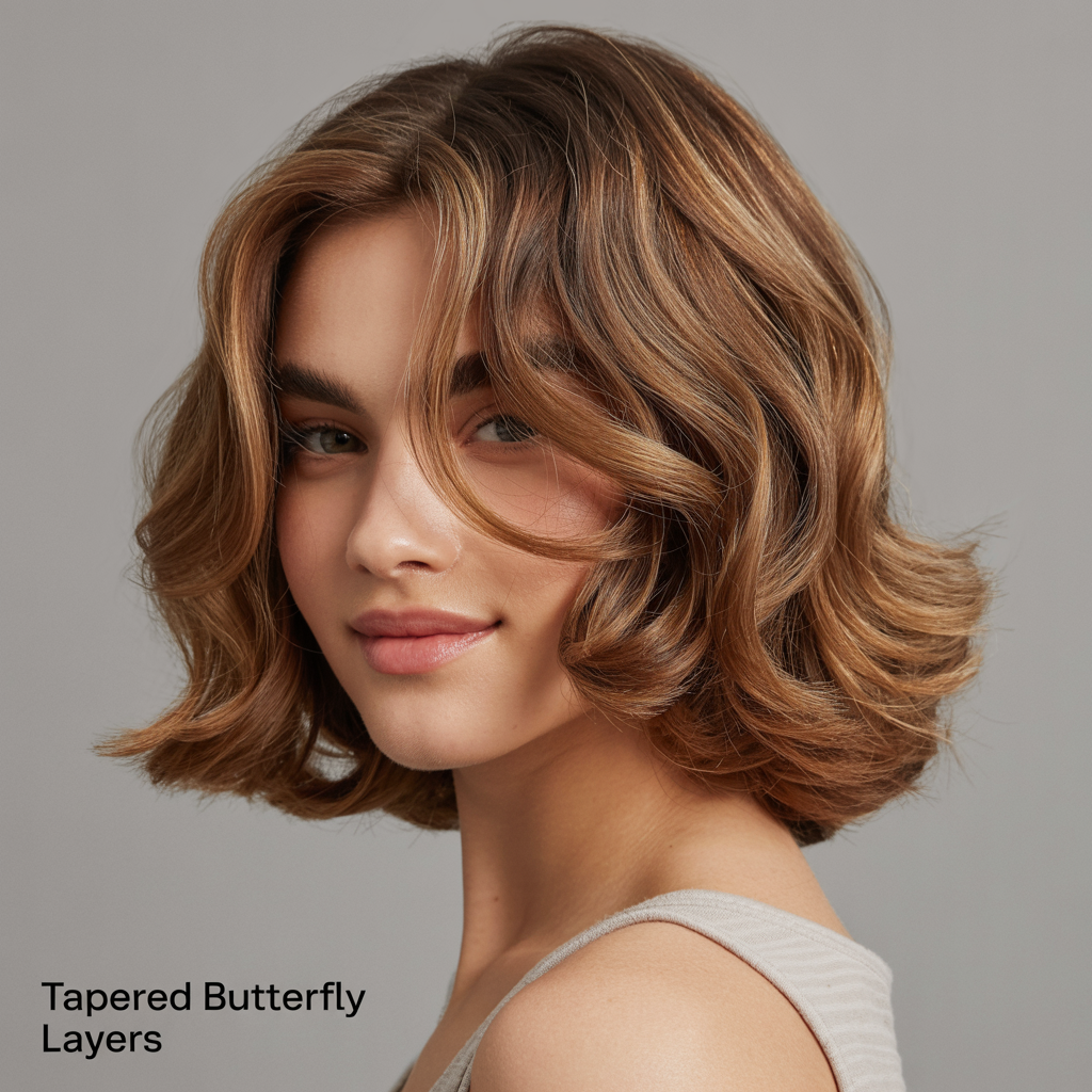  Tapered Butterfly Layers for a Sleek Finish