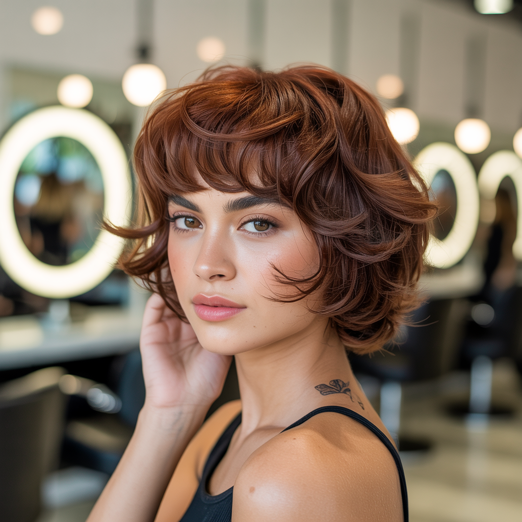 Butterfly Layers with Micro Bangs