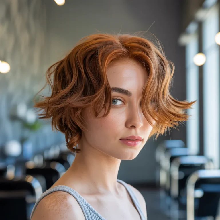 Wavy Butterfly Haircuts for Short Hair