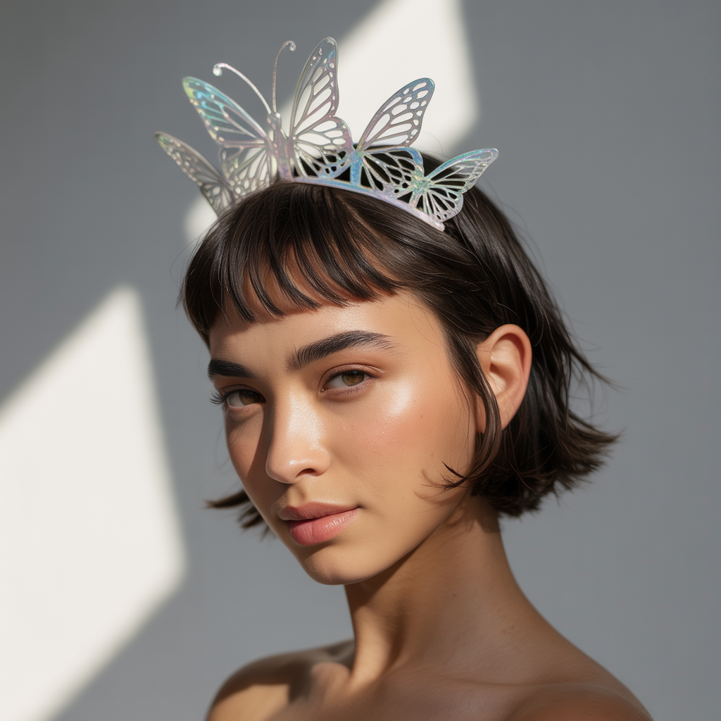 Short Butterfly with a Textured Crown