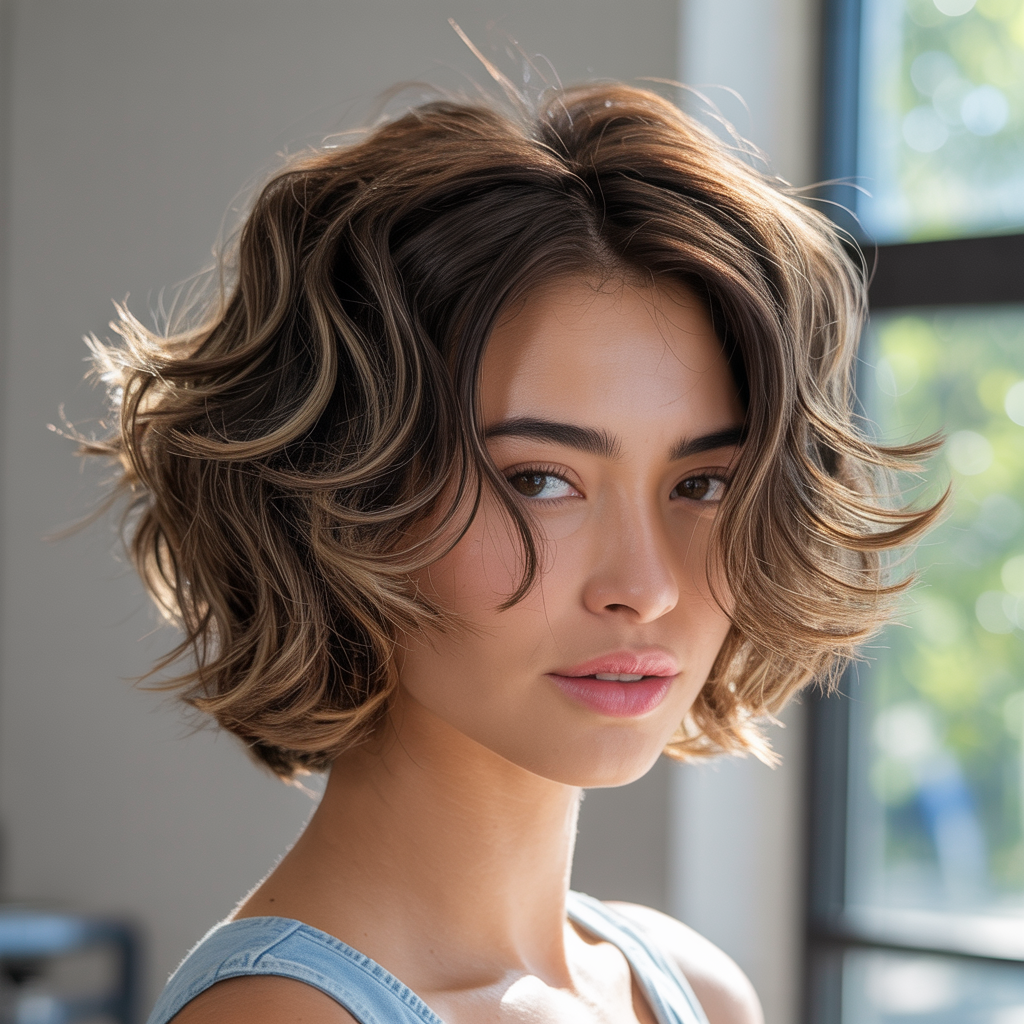  Heavily Layered Butterfly Cut for Maximum Texture