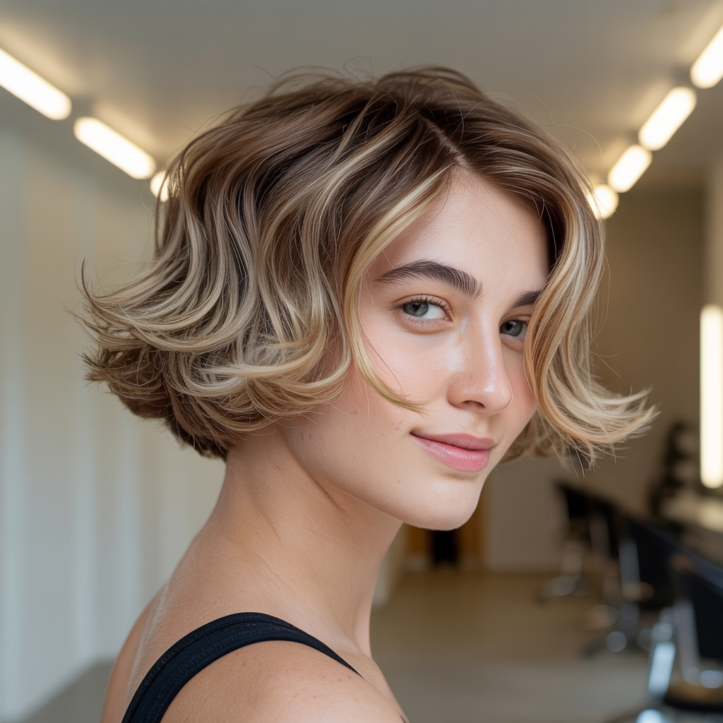  Wavy Butterfly Cut for Fine Hair